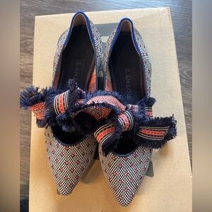 Rothy's Coral Dot Mary Jane Flats with Bow